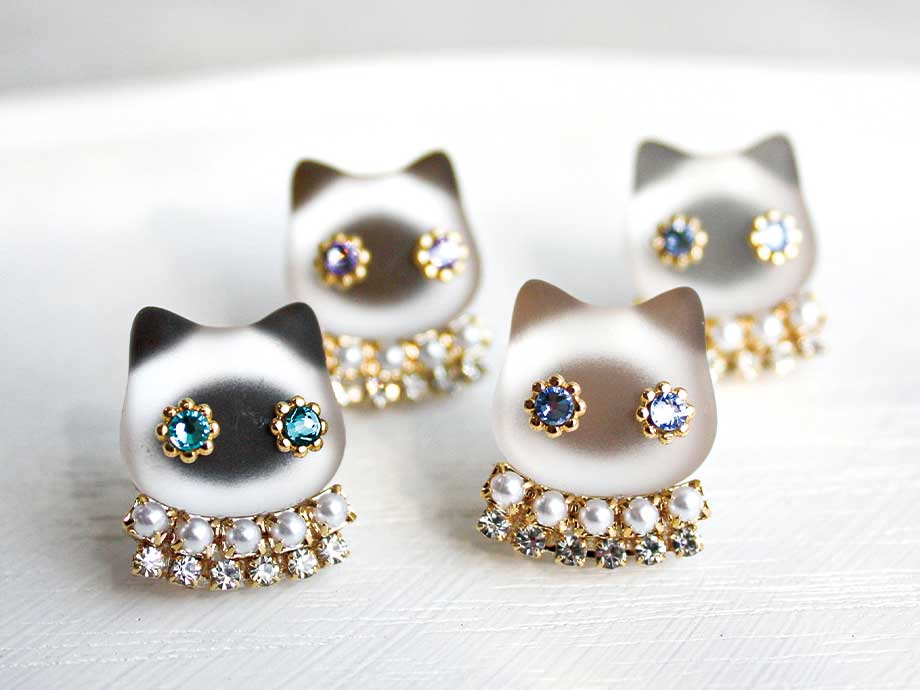 ネコビジュー ピアス/イヤリング