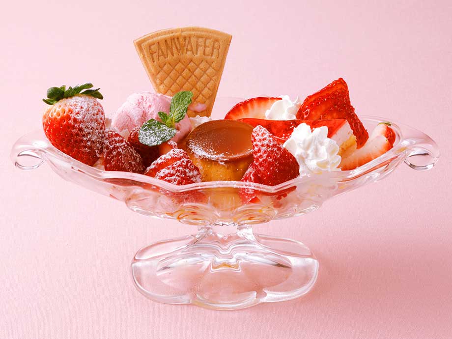 いちごのプリンアラモード