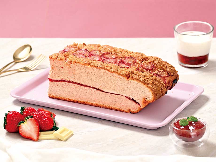 ご褒美いちごの練乳ミルクカステラ