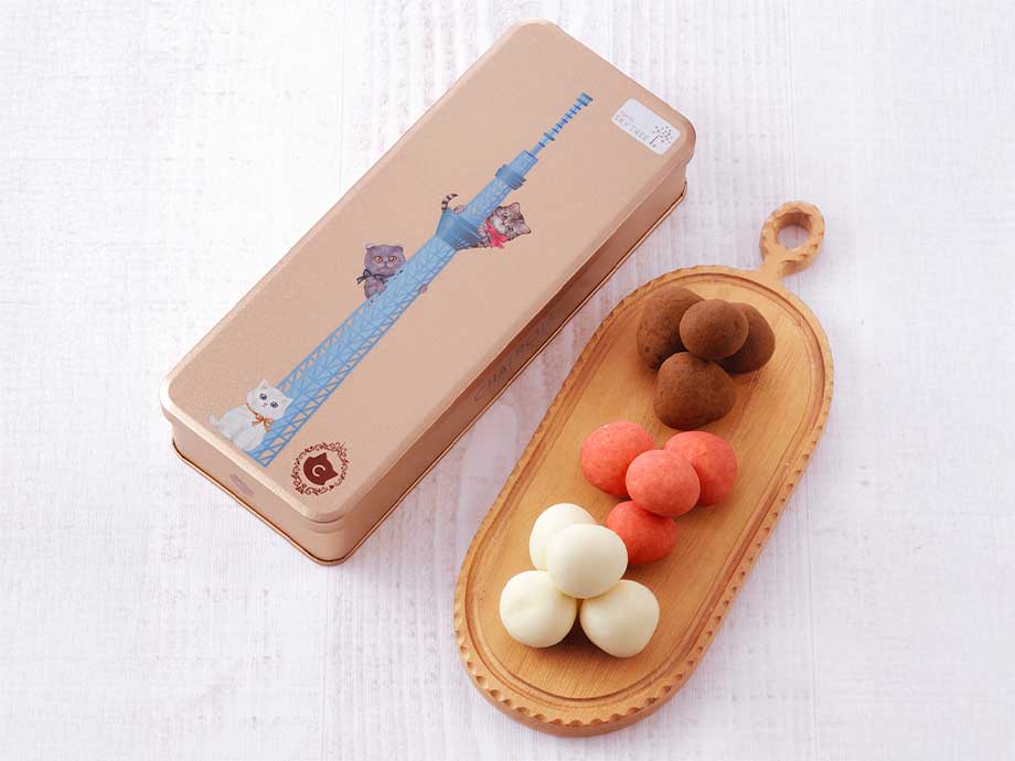 東京スカイツリー®缶苺の牛乳ショコラ 3種