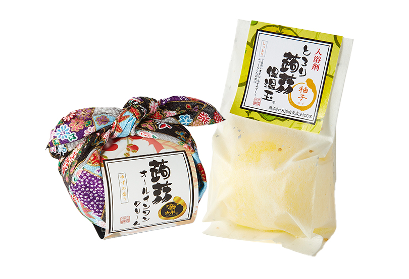 蒟蒻オールインワンクリーム & 蒟蒻保湿玉柚子