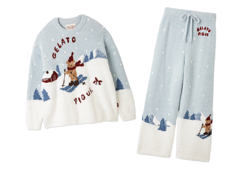 スキーベアジャガードプルオーバー／ロングパンツ