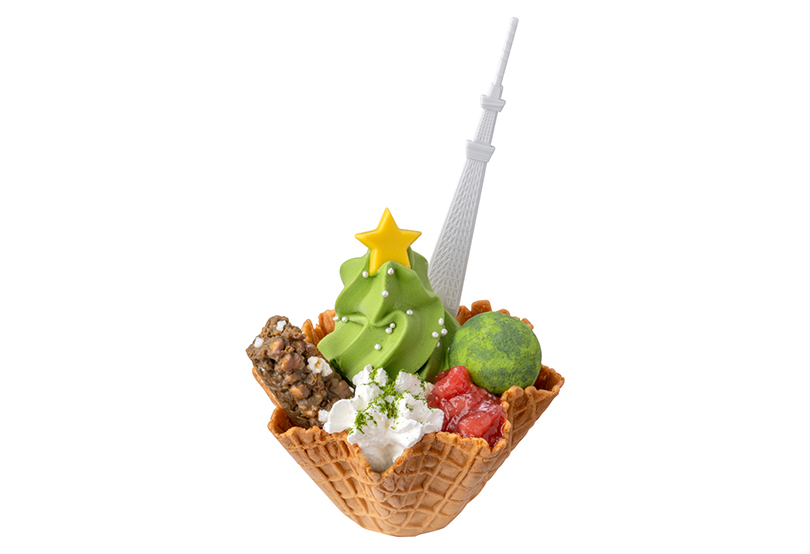 Christmas tree soft serve